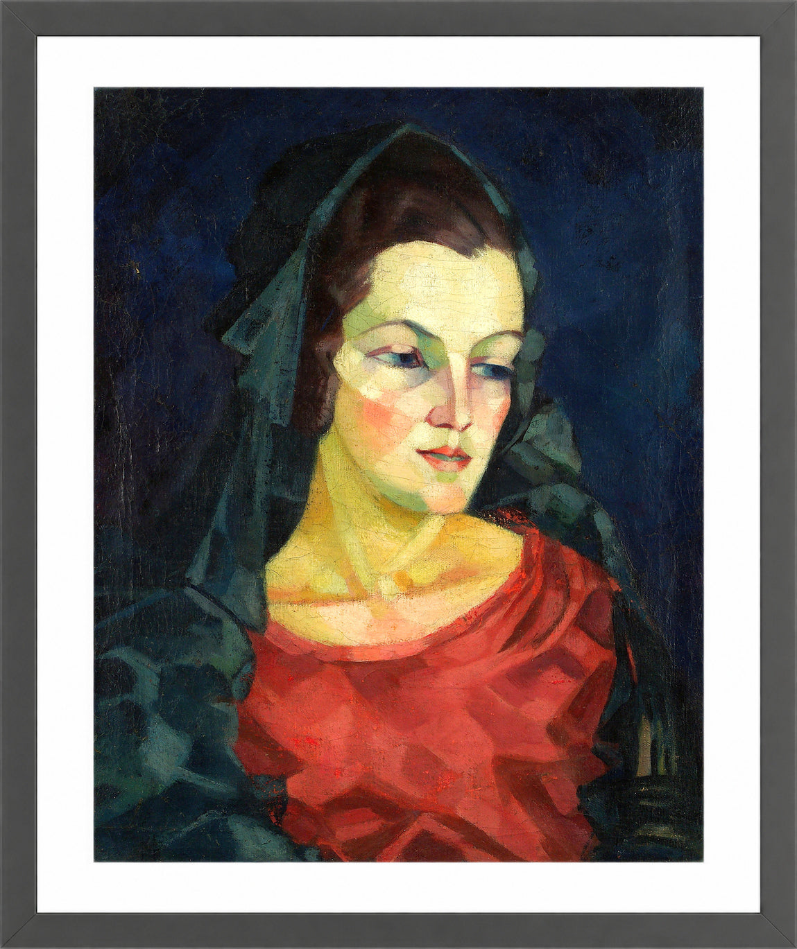 Portrait of Ludmilla Allik (1923–1924) by Konrad Mägi — dark grey frame