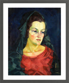 Portrait of Ludmilla Allik (1923–1924) by Konrad Mägi — dark grey frame