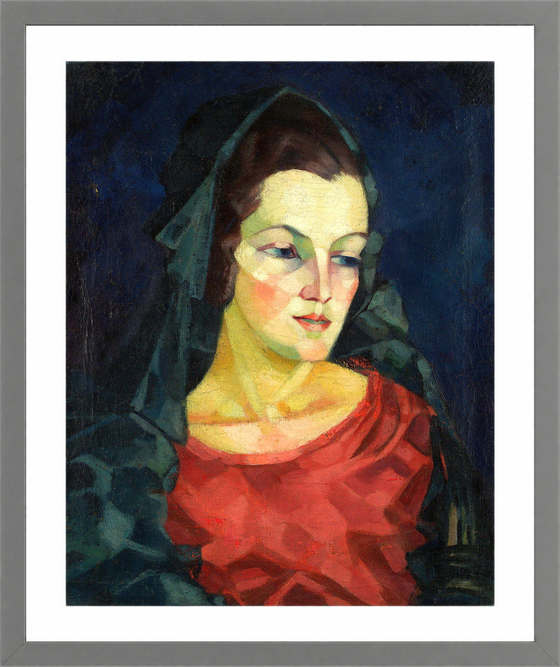 Portrait of Ludmilla Allik (1923–1924) by Konrad Mägi — light grey frame