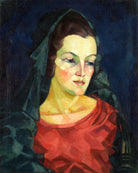 Portrait of Ludmilla Allik (1923–1924) by Konrad Mägi — unframed