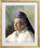 Portrait of a Woman in a Bonnet (1900) by Konrad Mägi — gold frame