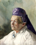 Portrait of a Woman in a Bonnet (1900) by Konrad Mägi — unframed