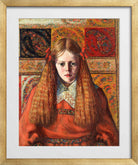 Portrait of a Norwegian Girl (1909) by Konrad Mägi — gold frame