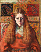 Portrait of a Norwegian Girl (1909) by Konrad Mägi — unframed