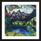 Oberstdorf Landscape (1922) by Konrad Mägi — black frame