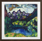 Oberstdorf Landscape (1922) by Konrad Mägi — brown frame