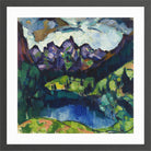 Oberstdorf Landscape (1922) by Konrad Mägi — dark grey frame