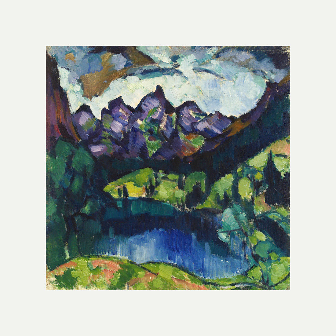 Oberstdorf Landscape (1922) by Konrad Mägi — rolled canvas