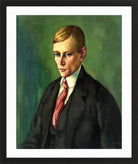 Portrait of a Man (1917–1918) by Konrad Mägi — black frame
