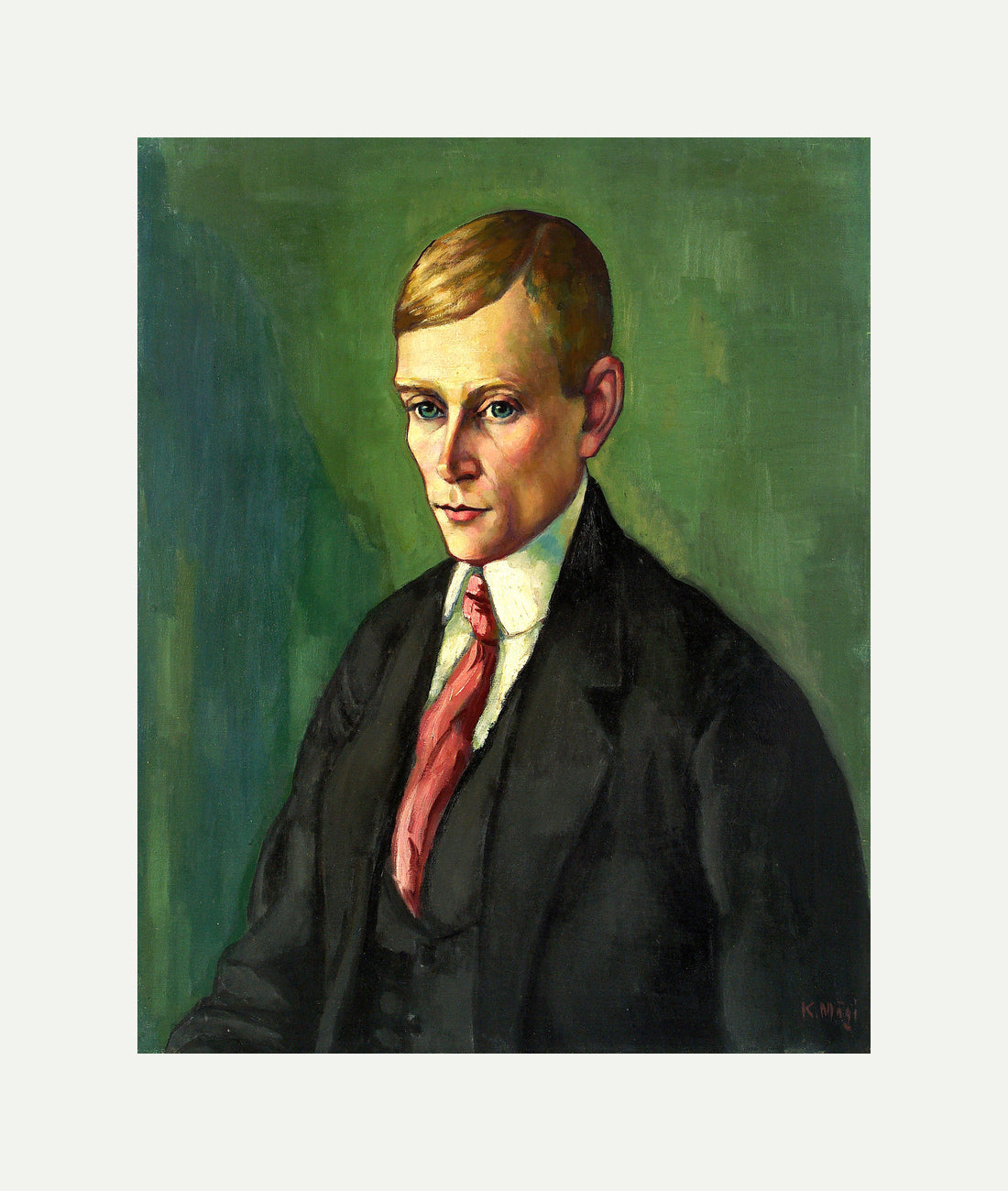 Portrait of a Man (1917–1918) by Konrad Mägi — rolled canvas