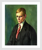Portrait of a Man (1917–1918) by Konrad Mägi — white frame