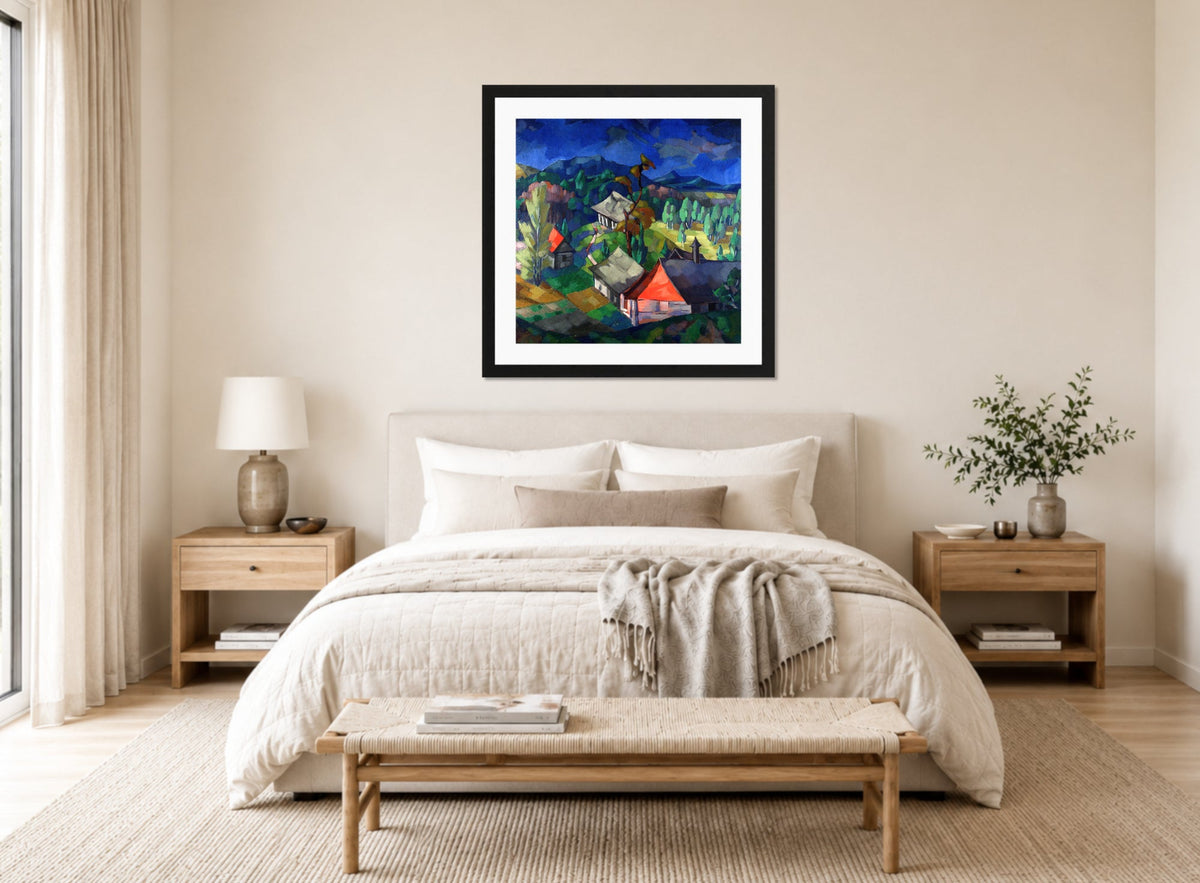 Lake Saadjärv Landscape (1923) by Konrad Mägi — bedroom