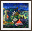 Lake Saadjärv Landscape (1923) by Konrad Mägi — brown frame