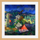 Lake Saadjärv Landscape (1923) by Konrad Mägi — oak frame