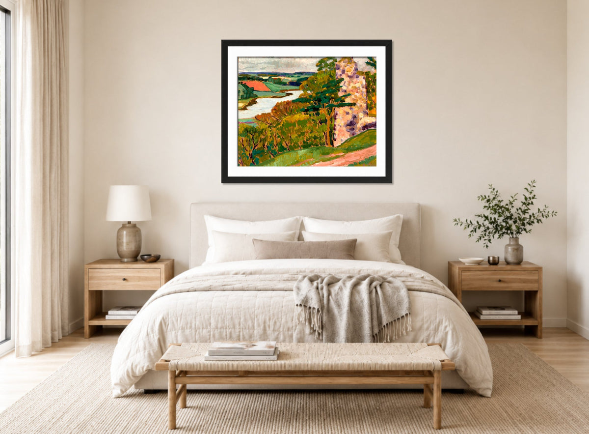 Autumn Landscape (1915–1916) by Konrad Mägi — bedroom
