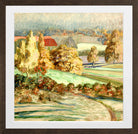Autumn Landscape (1908–1910) by Konrad Mägi — brown frame