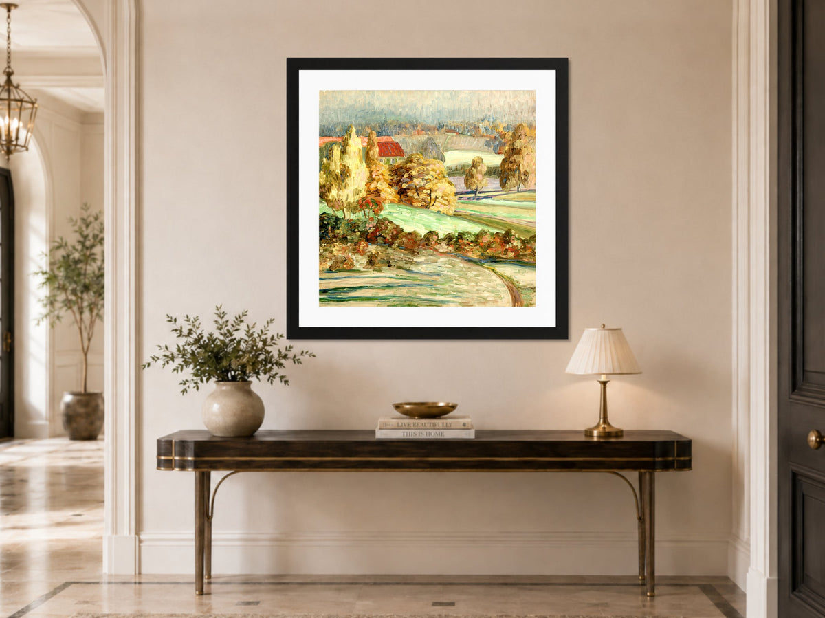Autumn Landscape (1908–1910) by Konrad Mägi — hallway