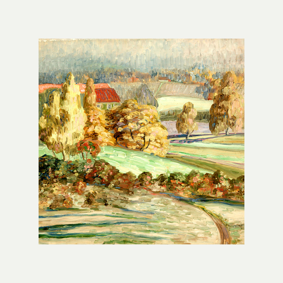 Autumn Landscape (1908–1910) by Konrad Mägi — rolled canvas