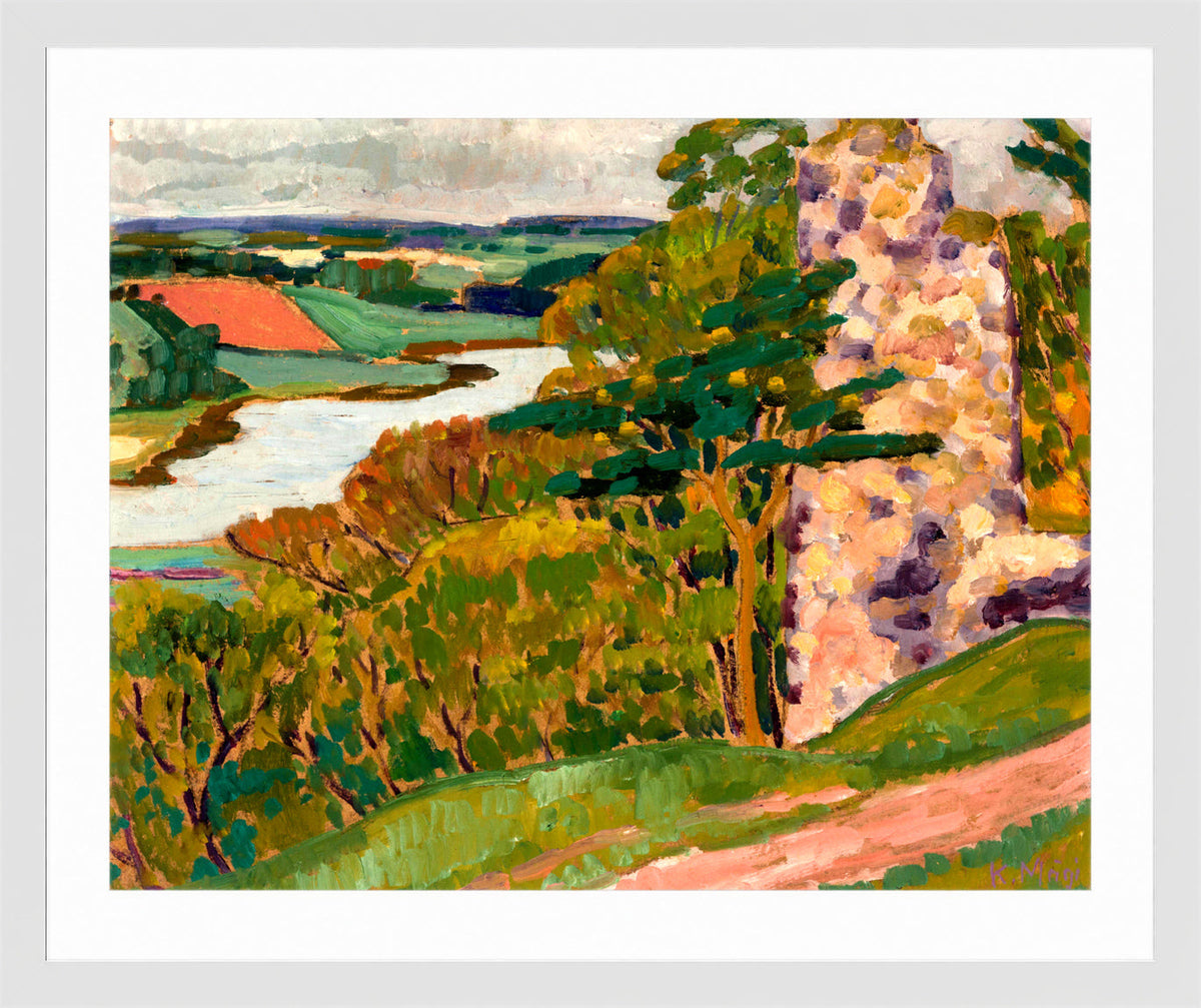 Autumn Landscape (1915–1916) by Konrad Mägi — white frame