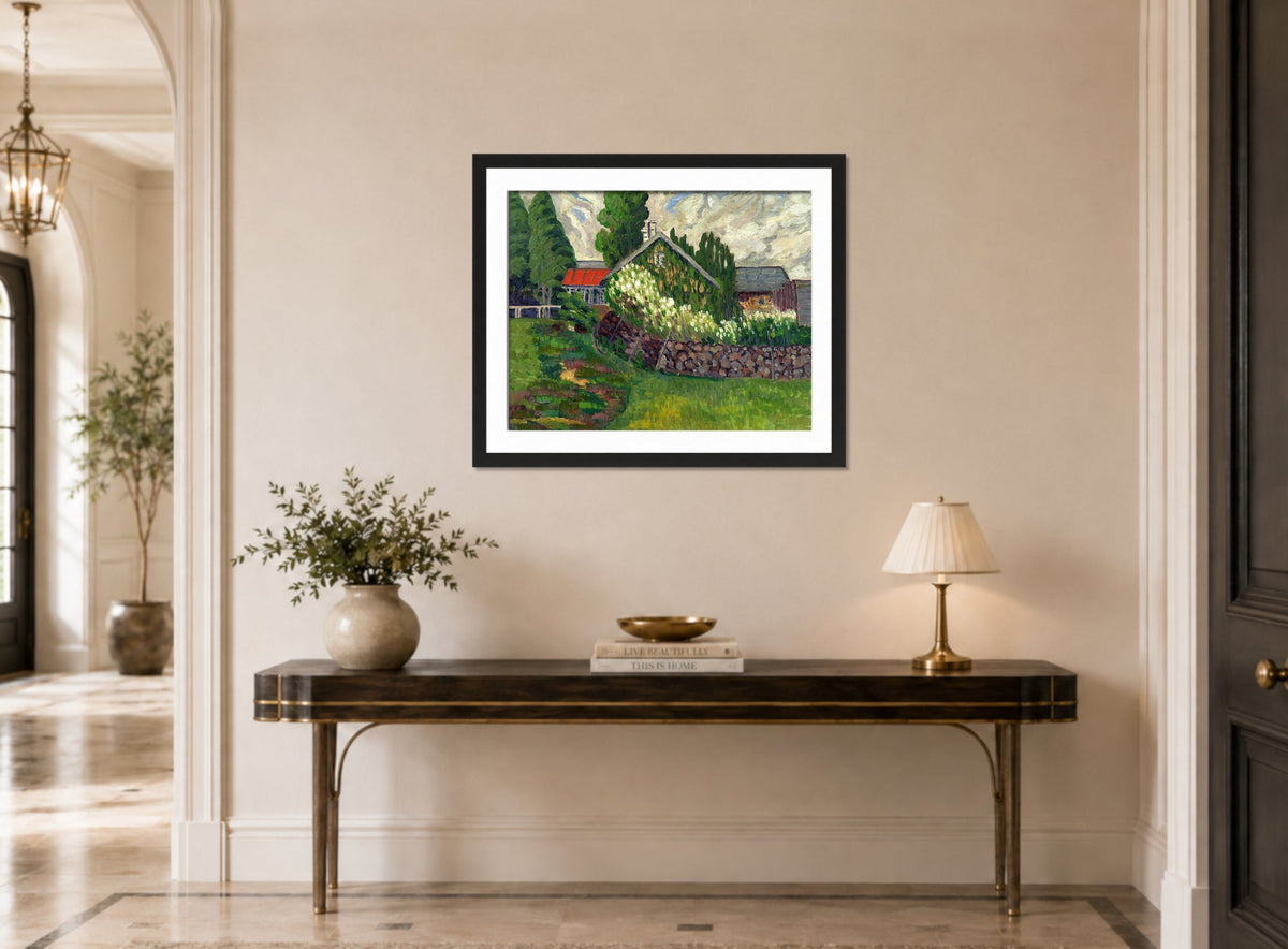 Farm Landscape (1908–1910) by Konrad Mägi — hallway