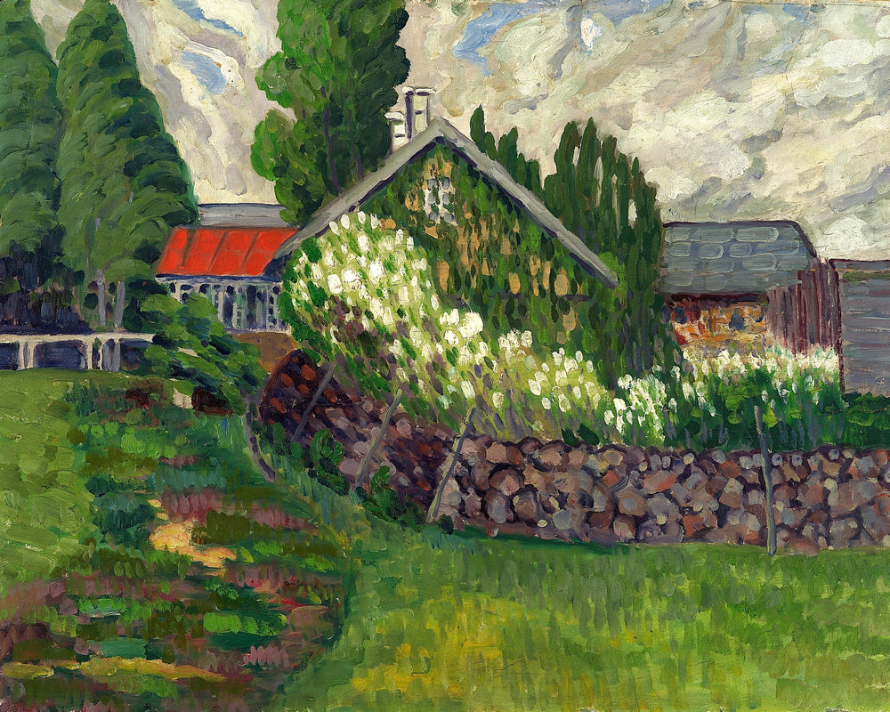 Farm Landscape (1908–1910) by Konrad Mägi — unframed