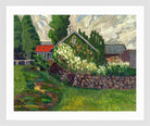Farm Landscape (1908–1910) by Konrad Mägi — white frame