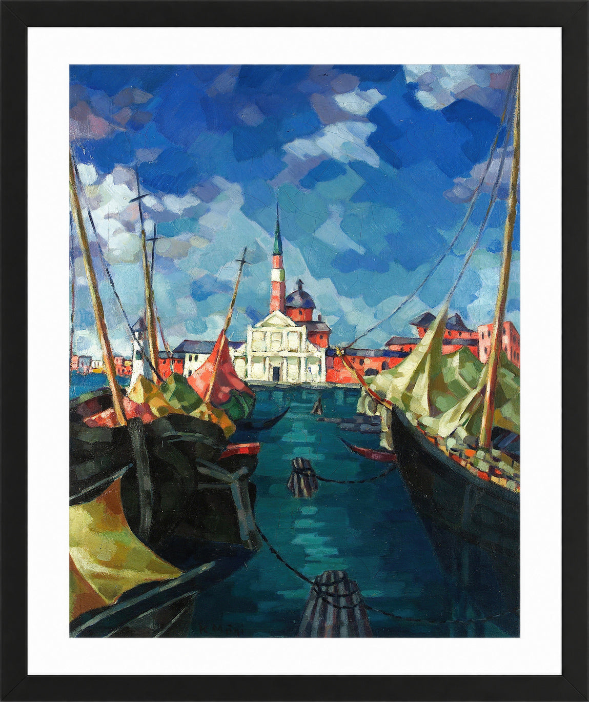 Venice (1922–1923) by Konrad Mägi — black frame