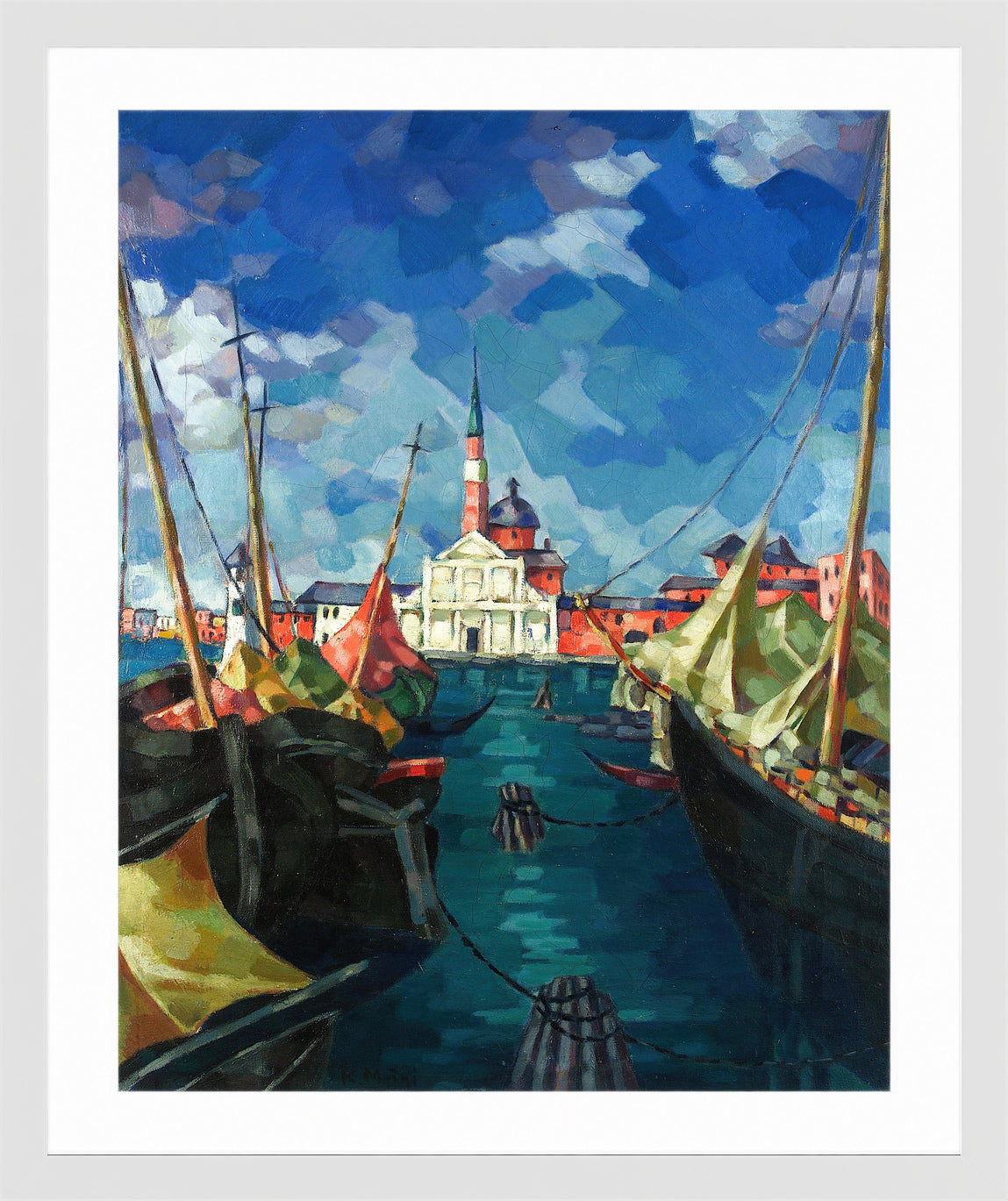 Venice (1922–1923) by Konrad Mägi — white frame