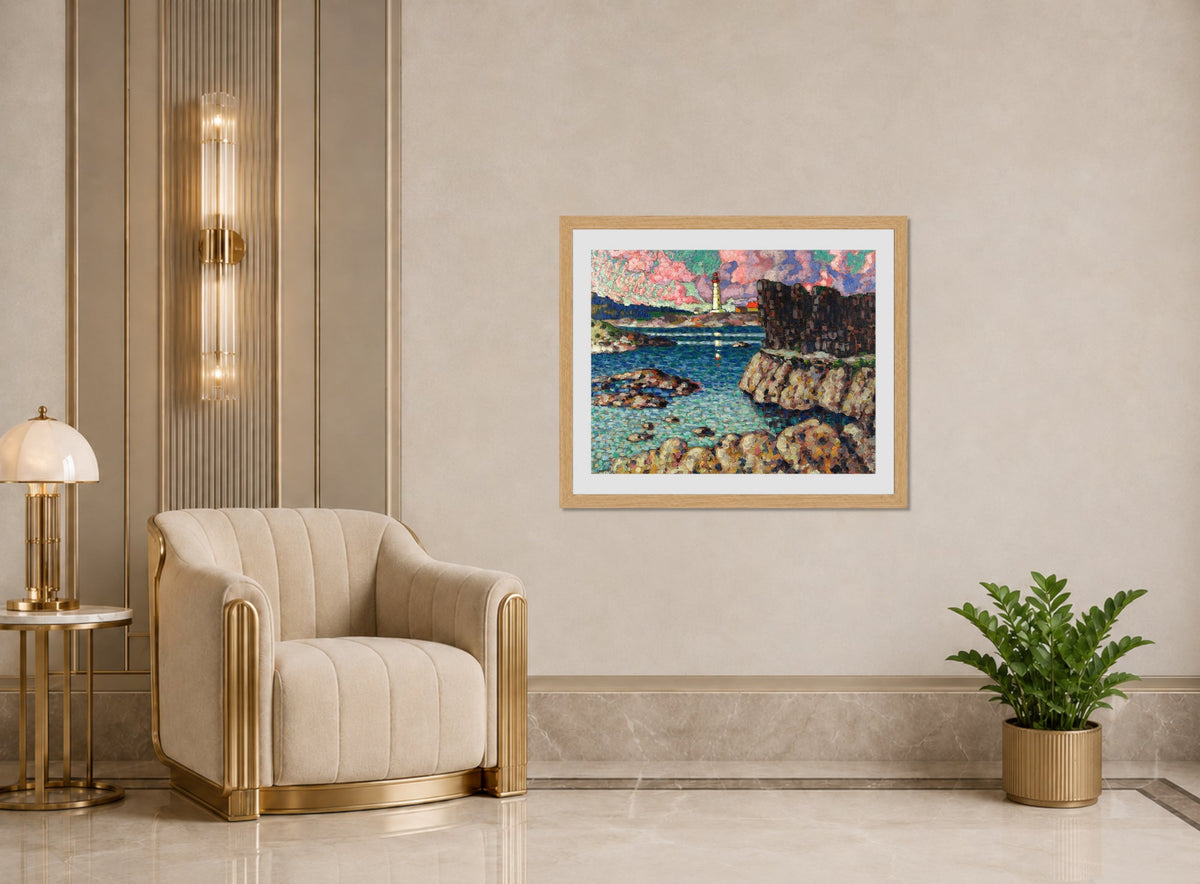 Vilsandi Landscape (1913–1914) by Konrad Mägi — art deco roomset