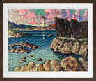 Vilsandi Landscape (1913–1914) by Konrad Mägi — brown frame