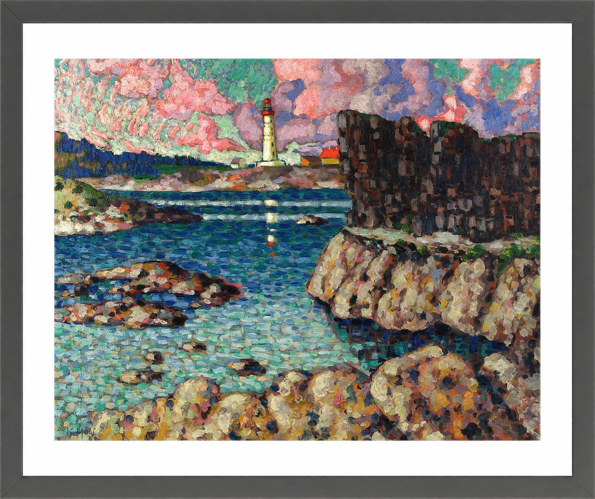 Vilsandi Landscape (1913–1914) by Konrad Mägi — dark grey frame