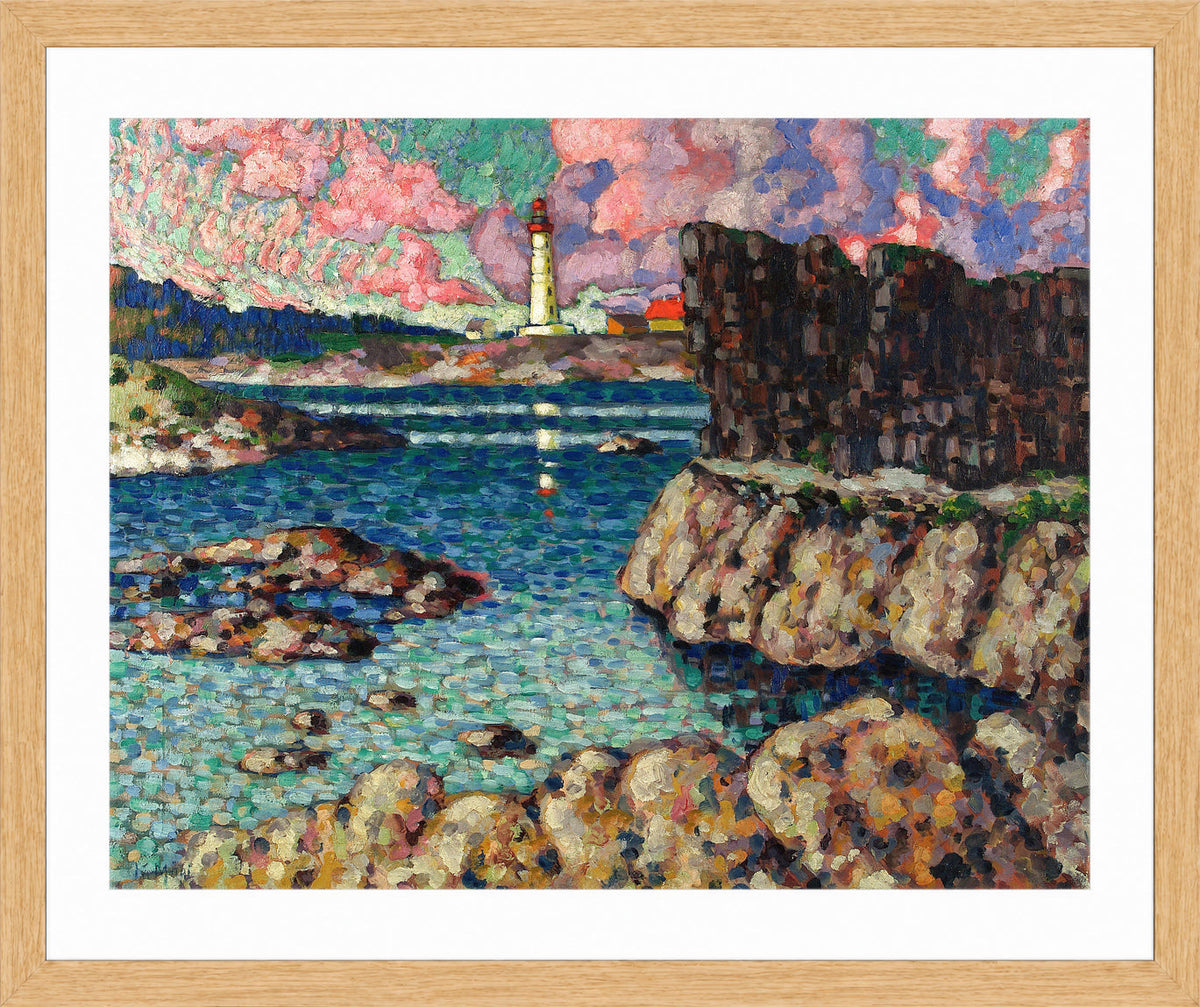Vilsandi Landscape (1913–1914) by Konrad Mägi — oak frame