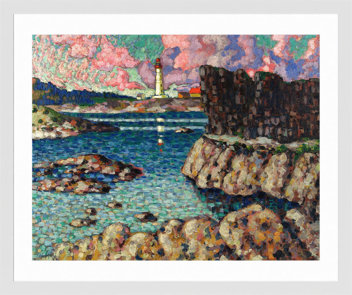 Vilsandi Landscape (1913–1914) by Konrad Mägi — white frame