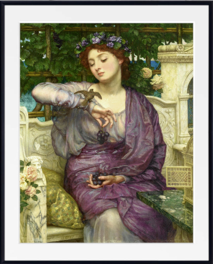 Lesbia and her sparrow by Edward Poynter