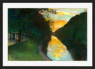 By the Landwehr Canal, Berlin (1920s) by Lesser Ury — black frame