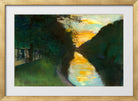 By the Landwehr Canal, Berlin (1920s) by Lesser Ury — gold frame
