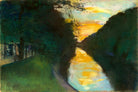 By the Landwehr Canal, Berlin (1920s) by Lesser Ury — unframed