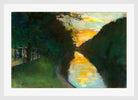 By the Landwehr Canal, Berlin (1920s) by Lesser Ury — white frame