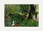 At the Neuer See, Berlin Tiergarten (1889) by Lesser Ury — rolled canvas