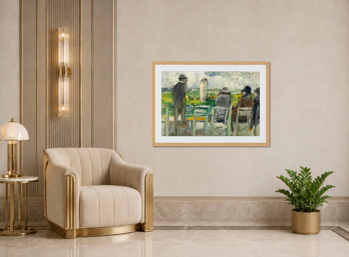 At the Races by Lesser Ury — art deco roomset