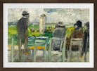 At the Races by Lesser Ury — brown frame