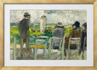 At the Races by Lesser Ury — gold frame