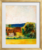 Farmhouses (1900–1910) by Lesser Ury — gold frame