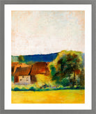 Farmhouses (1900–1910) by Lesser Ury — light grey frame