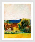 Farmhouses (1900–1910) by Lesser Ury — white frame