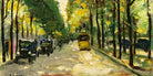 Berlin Street in Sunshine (1920s) by Lesser Ury — unframed