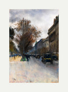 Berlin Street in Autumn, Hotel Adlon (1920) by Lesser Ury — rolled canvas