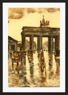 View of the Brandenburg Gate (c. 1925) by Lesser Ury — black frame