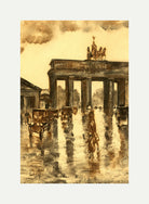 View of the Brandenburg Gate (c. 1925) by Lesser Ury — rolled canvas