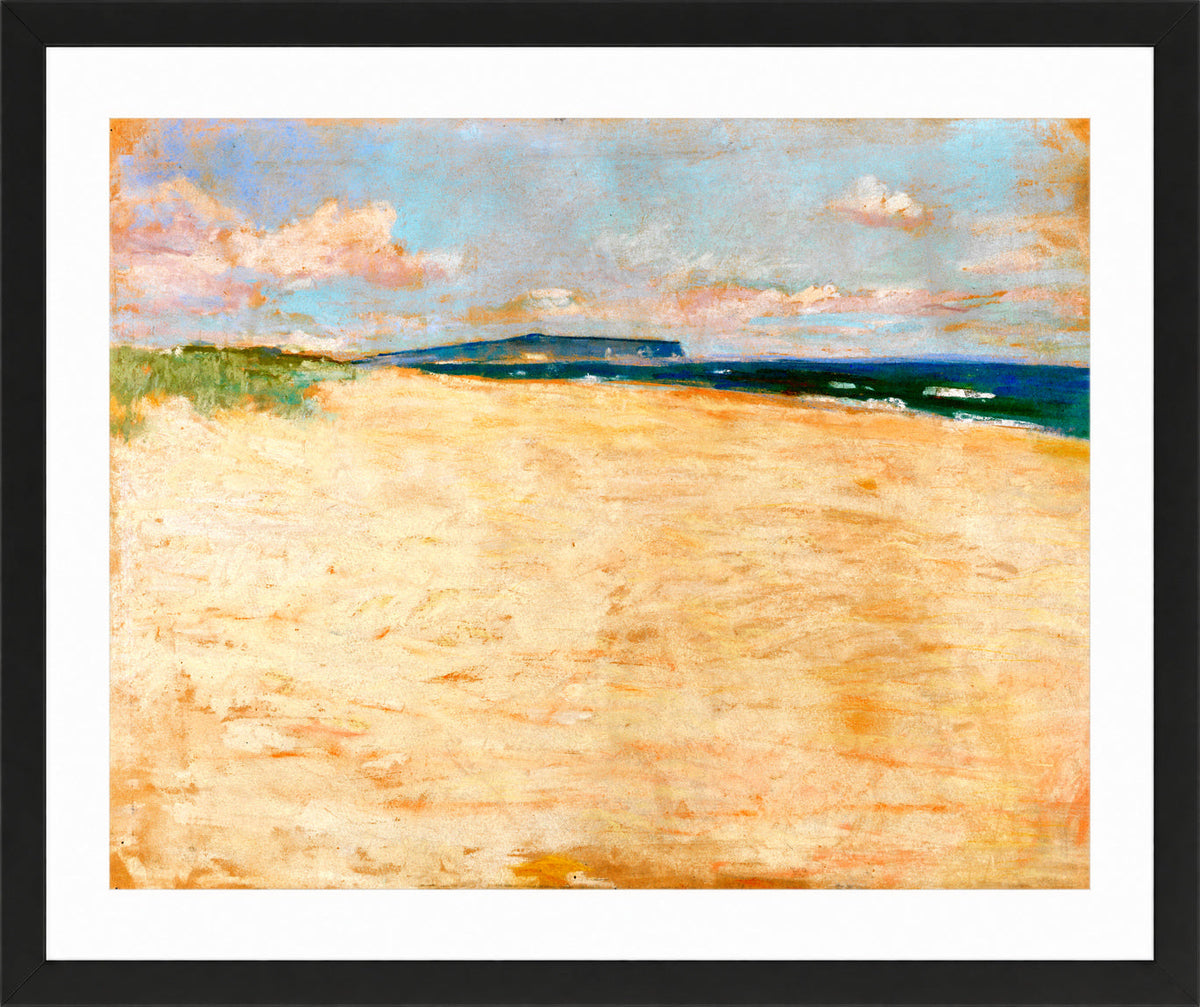 View towards the Chalk Cliffs of Rügen (1894) by Lesser Ury — black frame